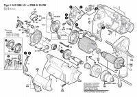 Bosch 0 603 338 5D3 Psb 5-15 Re Percussion Drill 230 V / Eu Spare Parts